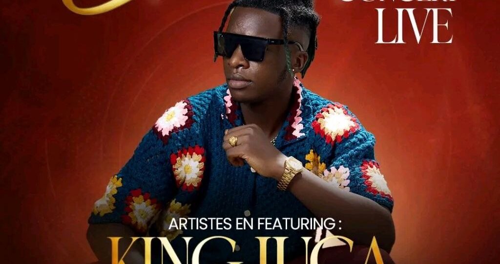Affiche officielle King Luca × Sabrina Live — 04 juillet 2026, Esplanade Stade Omnisport Yaoundé. Crédit : Afrobit Productions.